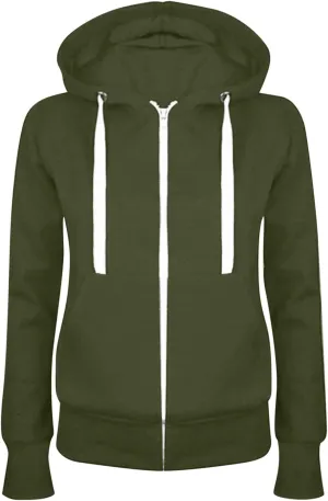 LRMQS Hoodies for Women Zip up Drawstring Long Sleeve Jackets Sweatshirts with Pocket Fall Fashion 2024 Soft Casual Clothes