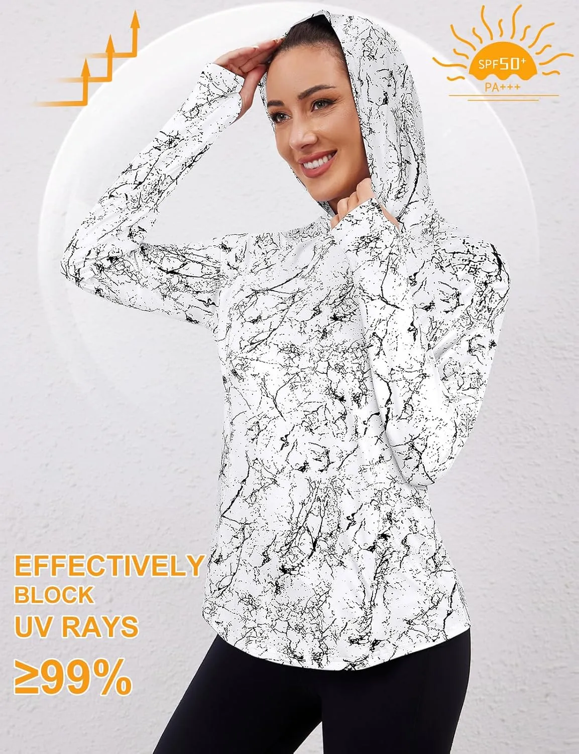 LURANEE Women's UPF 50  Sun Shirt SPF Long Sleeve Hoodie UV Protection Clothing Hiking Fishing Outdoor with Pockets