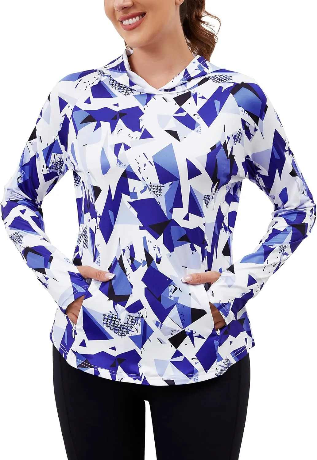 LURANEE Women's UPF 50  Sun Shirt SPF Long Sleeve Hoodie UV Protection Clothing Hiking Fishing Outdoor with Pockets