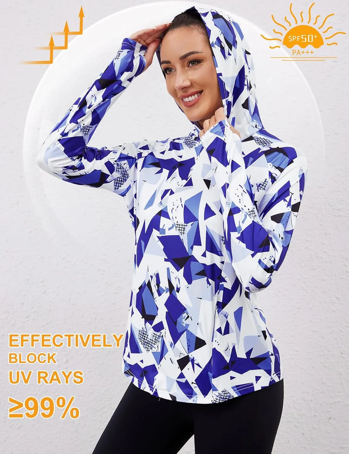 LURANEE Women's UPF 50  Sun Shirt SPF Long Sleeve Hoodie UV Protection Clothing Hiking Fishing Outdoor with Pockets