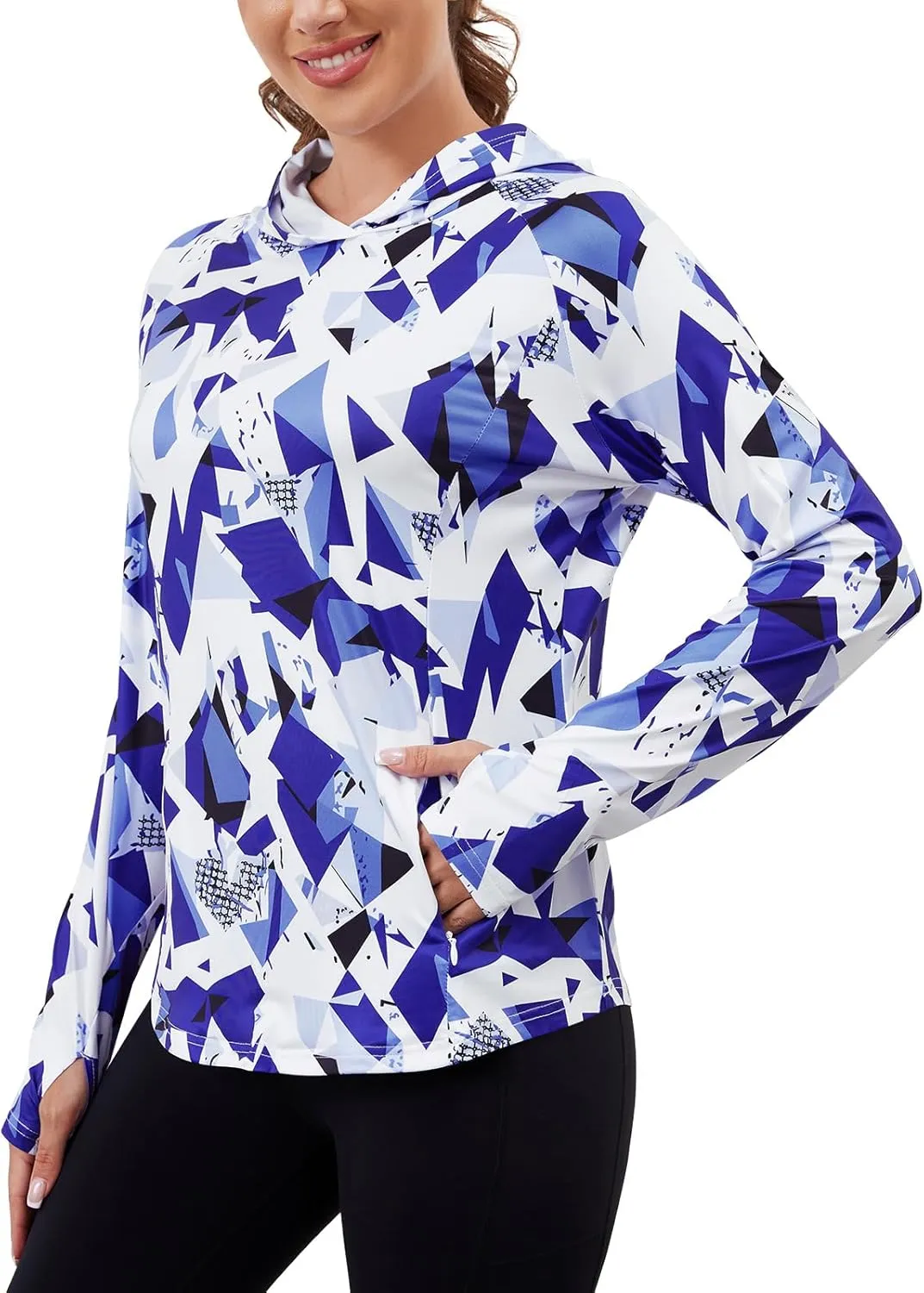 LURANEE Women's UPF 50  Sun Shirt SPF Long Sleeve Hoodie UV Protection Clothing Hiking Fishing Outdoor with Pockets