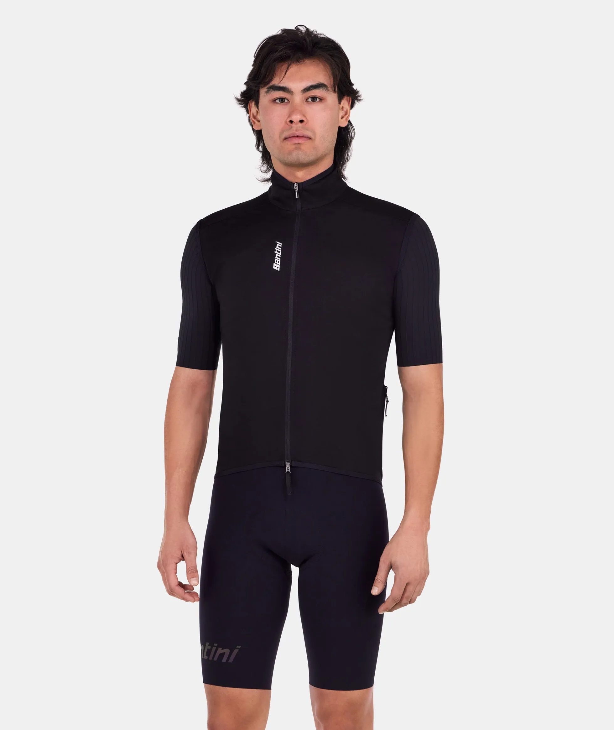 MAGIC - PACKABLE WATERPROOF VEST - BLACK - by Santini