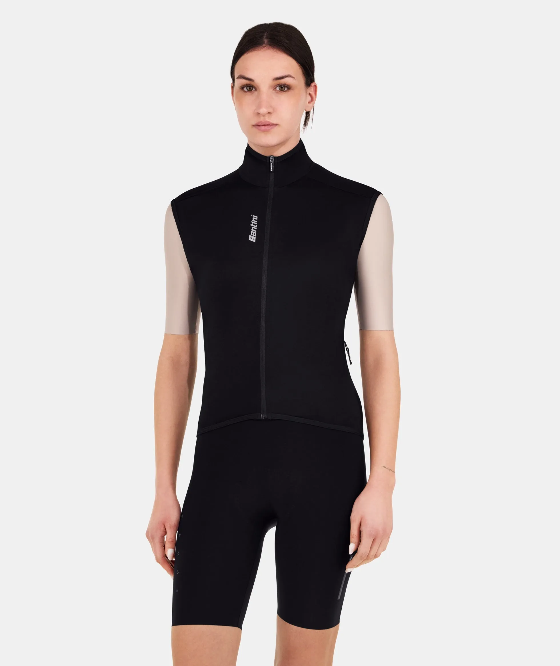 MAGIC - PACKABLE WATERPROOF VEST - BLACK - by Santini