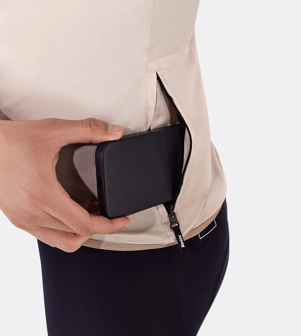 MAGIC - PACKABLE WATERPROOF VEST CAPPUCCINO - by Santini