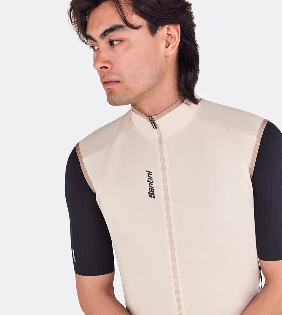 MAGIC - PACKABLE WATERPROOF VEST CAPPUCCINO - by Santini