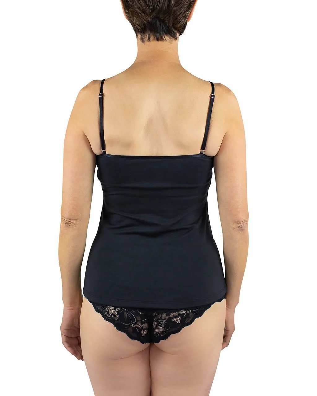Maia Sustainable Jersey Camisole, Black