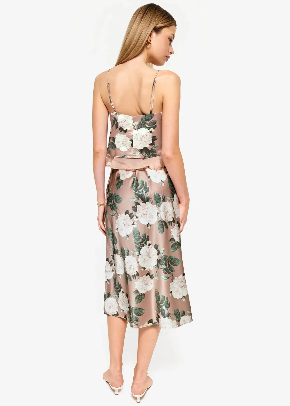 MALAGA CROPPED CAMISOLE IN GARDENIA BY CAMI NYC SPRING 25