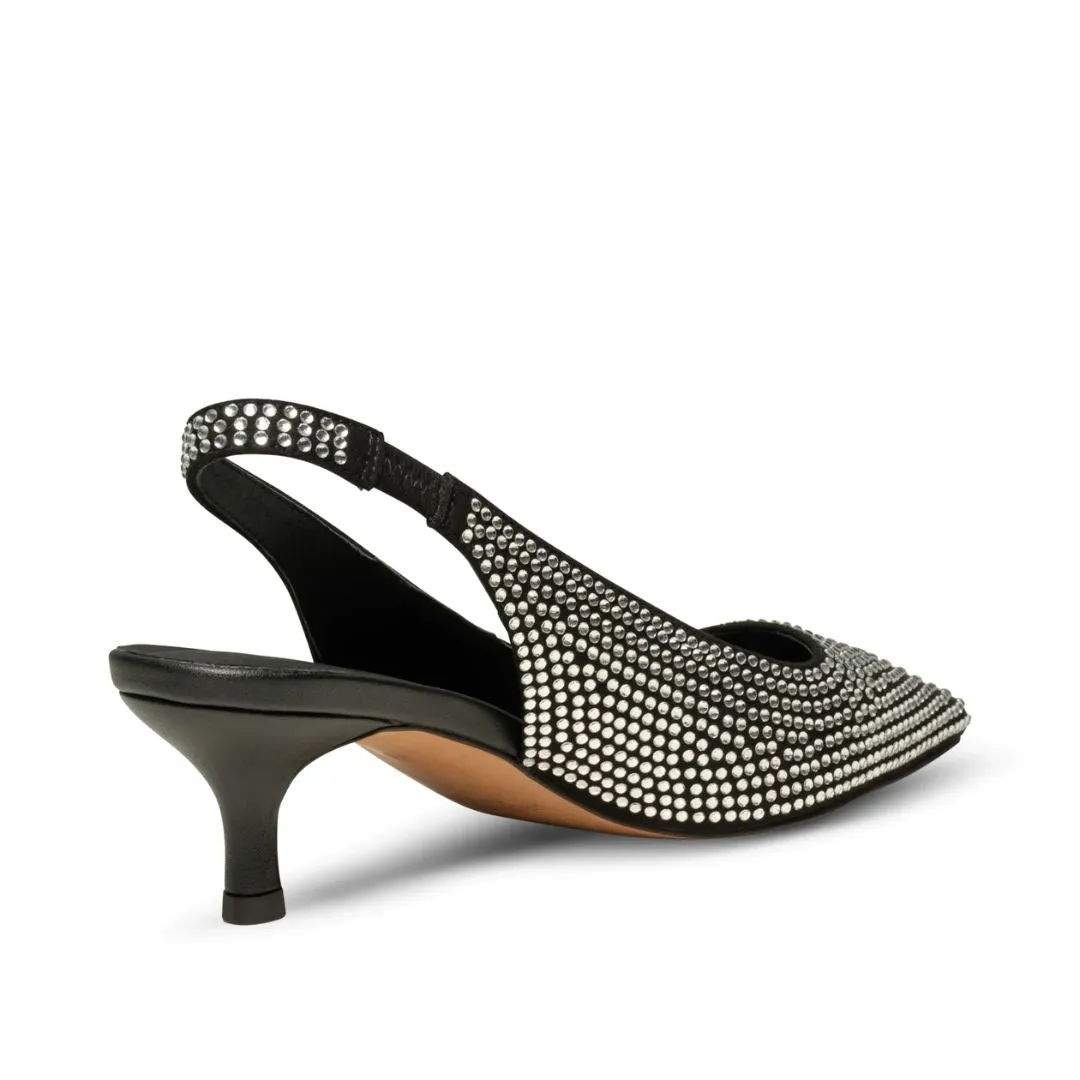 Maxine Slingback Crystal (Black)