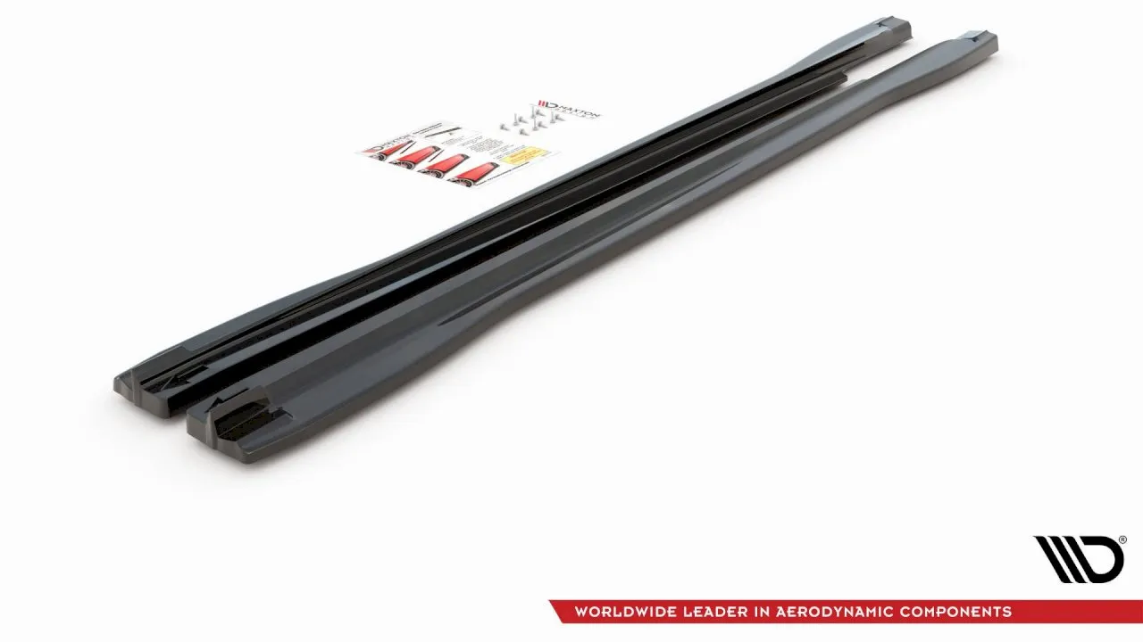 Maxton Design - SIDE SKIRTS DIFFUSERS AUDI RSQ3 / Q3 S-LINE (F3) (2019-UP)