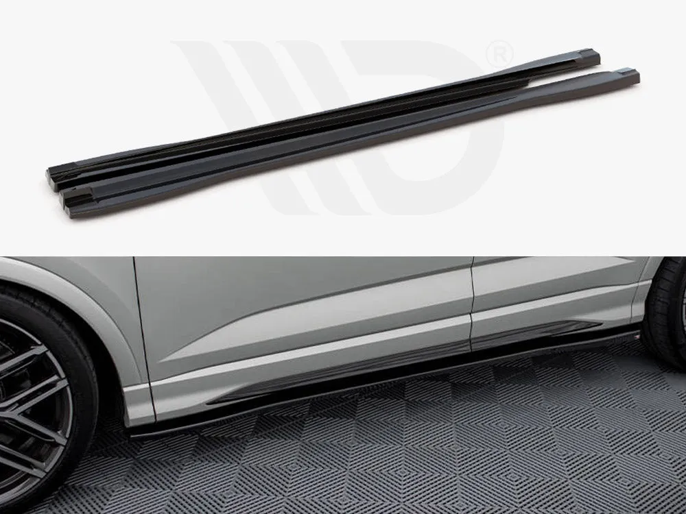 Maxton Design - SIDE SKIRTS DIFFUSERS AUDI RSQ3 / Q3 S-LINE (F3) (2019-UP)
