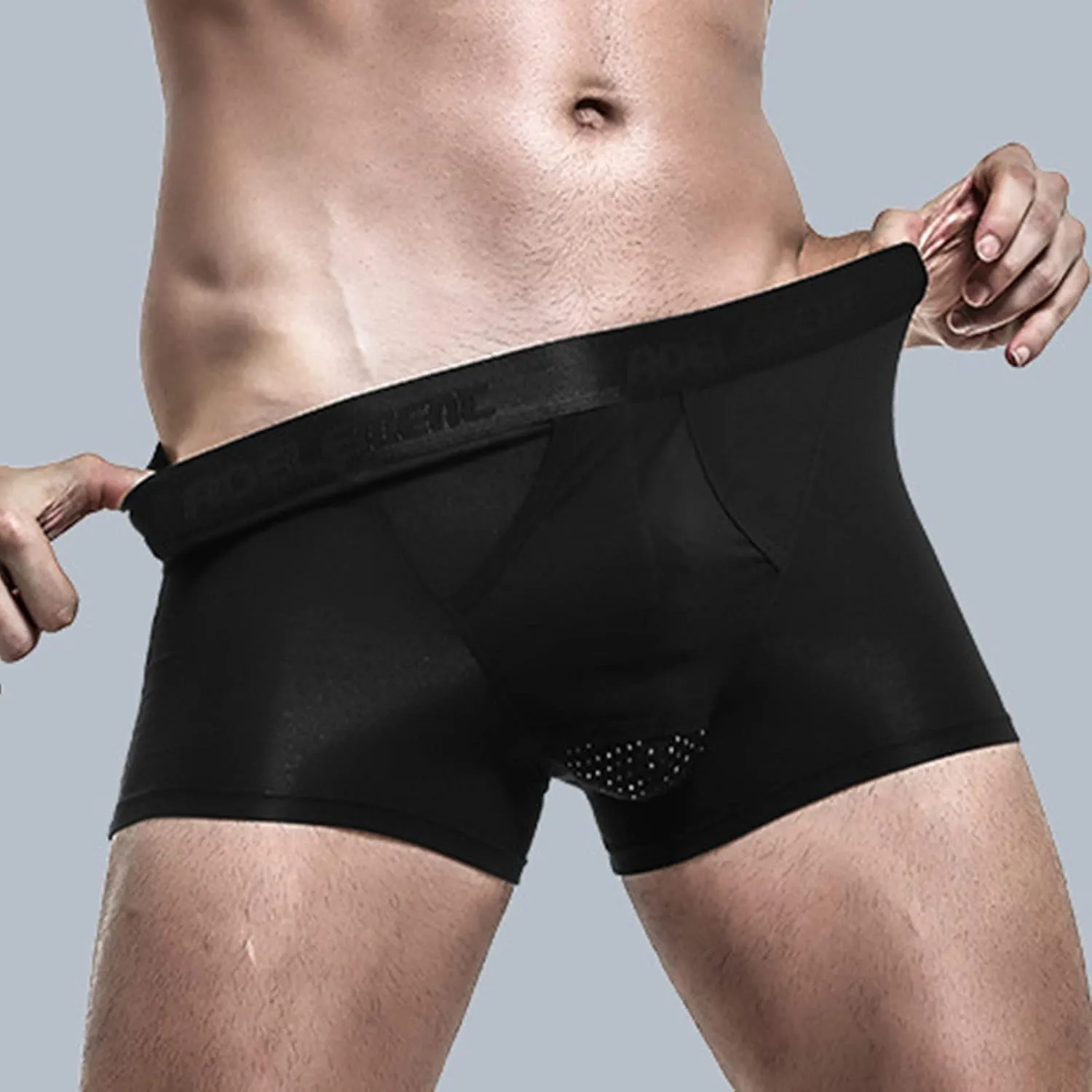 Mens Boxer Briefs Mens Stretch Boxer Briefs Soft Cotton Open Fly Plaid Boxers