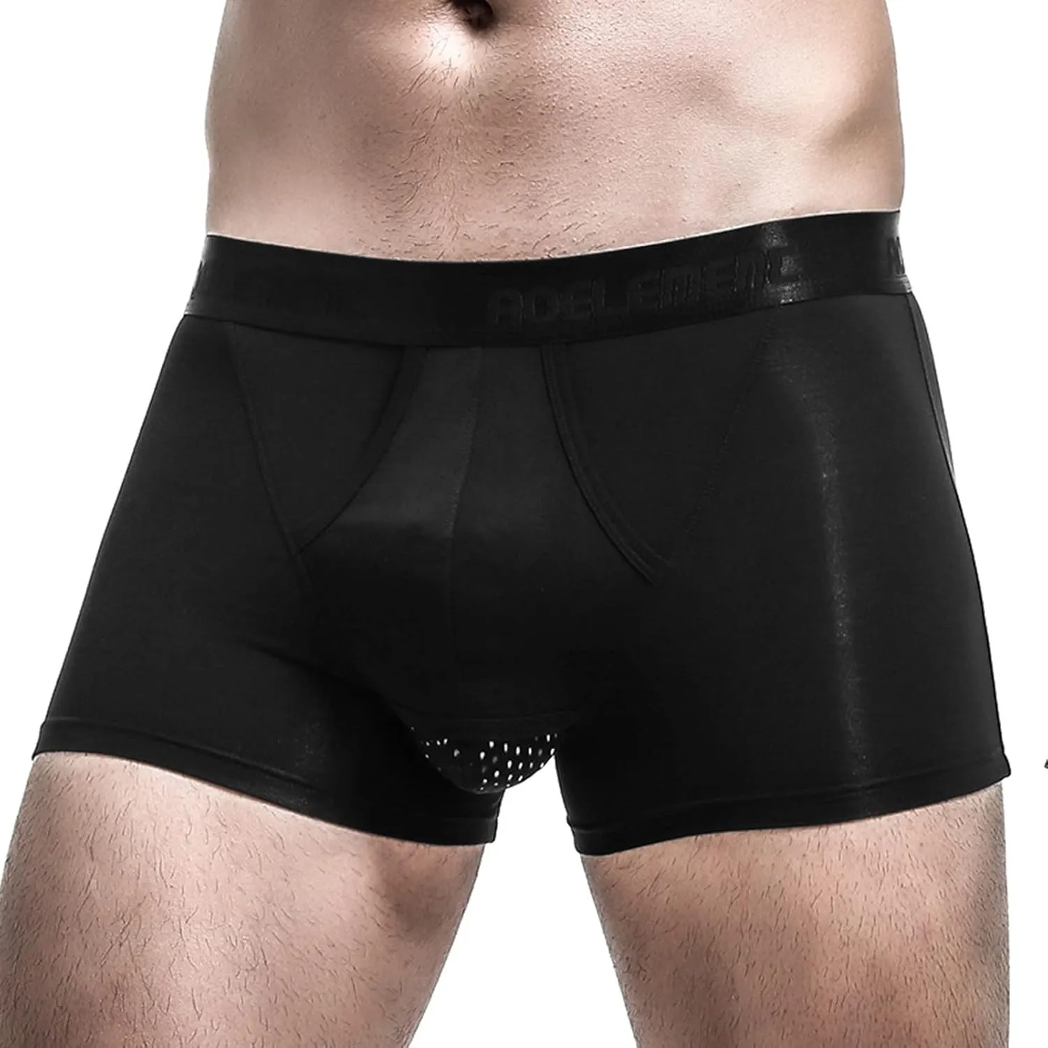 Mens Boxer Briefs Mens Stretch Boxer Briefs Soft Cotton Open Fly Plaid Boxers