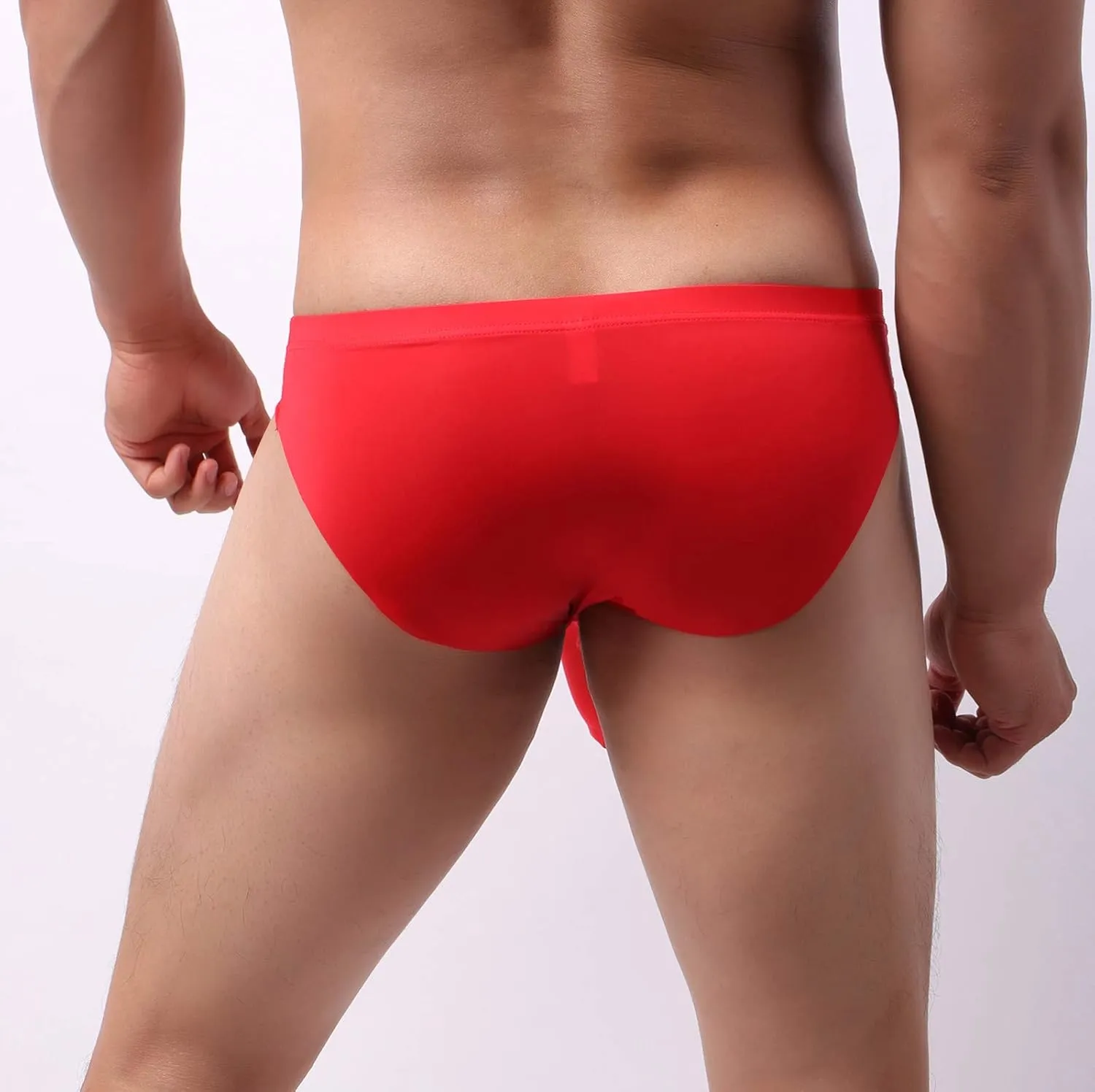 Mens Boxers Mens Boxer Briefs Soft Mesh Mid-Rise Underwear