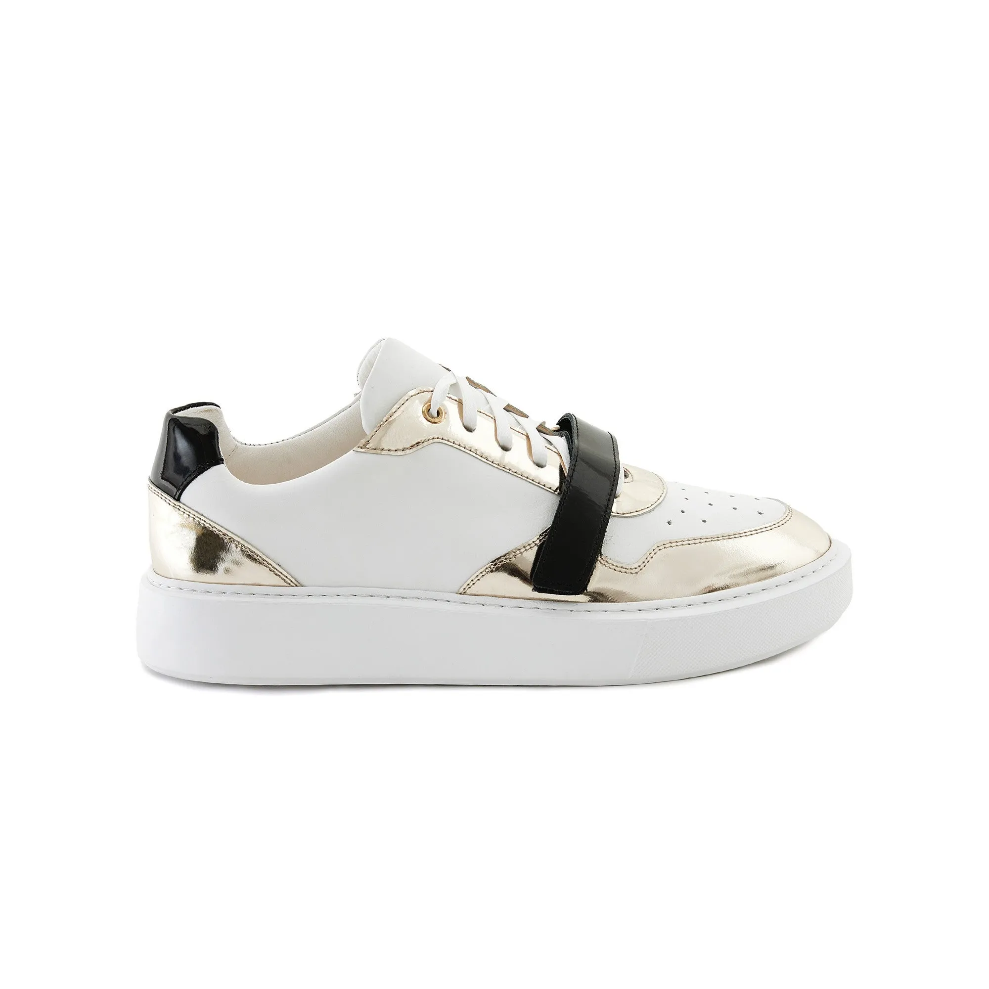 Men's Calf Leather Handmade Sneakers M8005