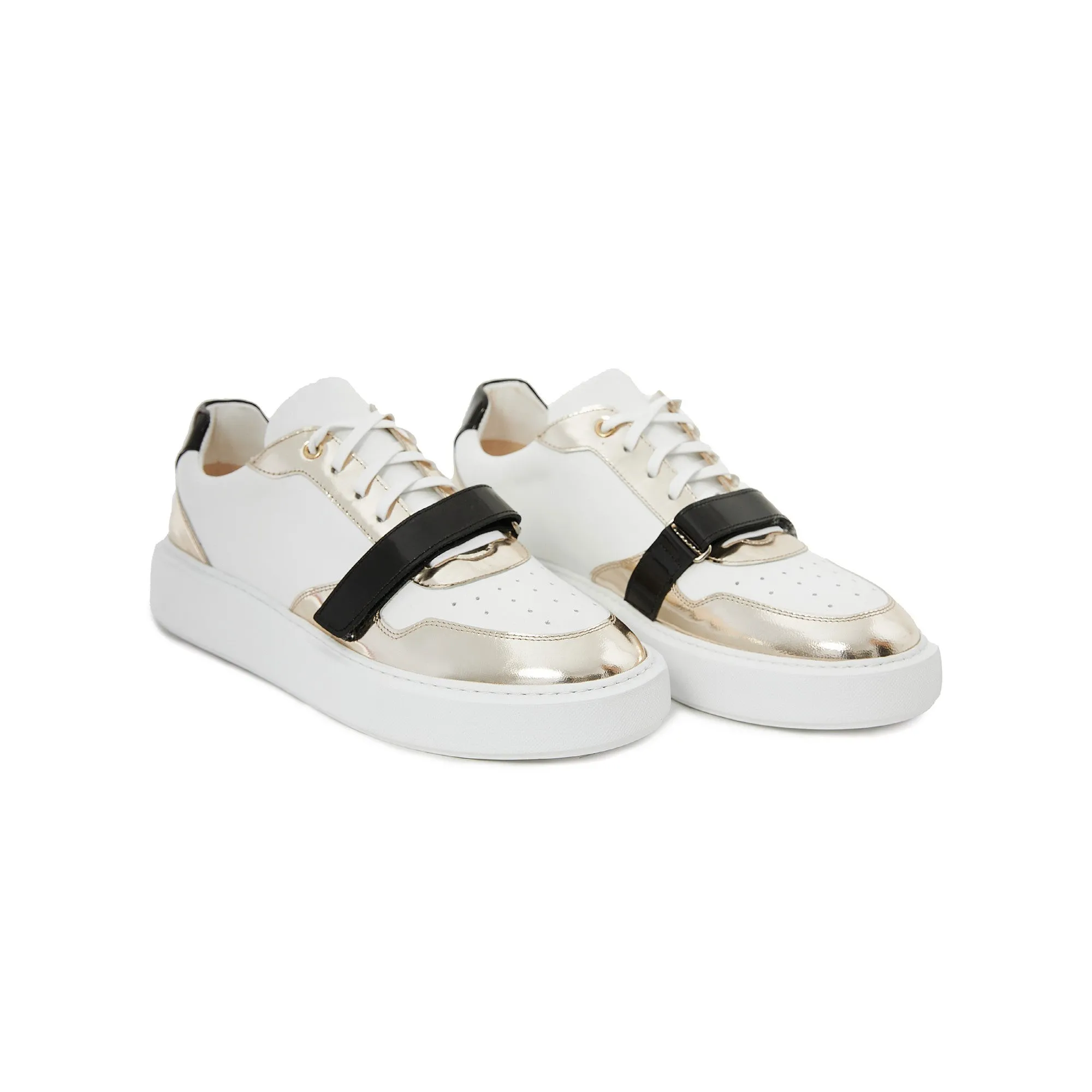 Men's Calf Leather Handmade Sneakers M8005
