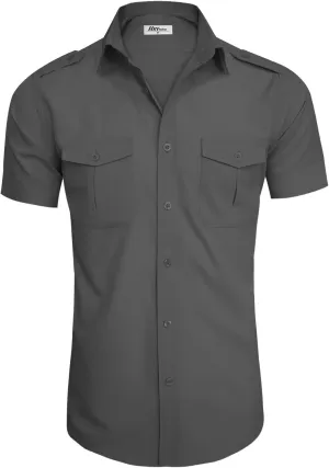 Mens Classic/Regular Fit Wrinkle-Resistant Oxford Dress Shirt