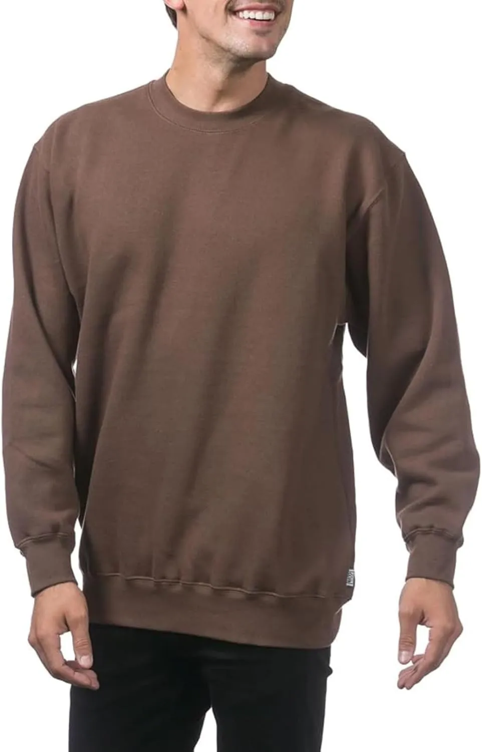 Men's Crewneck Sweatshirt Plain Sweatshirts Athletic Workout Sweat Shirts Soft Long Sleeve Pullover Shirt