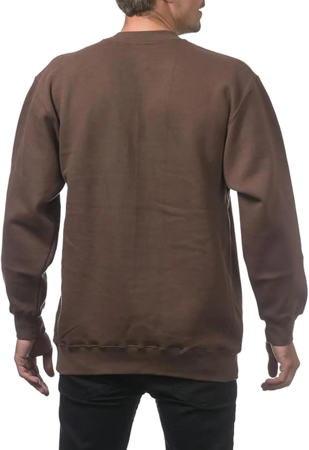 Men's Crewneck Sweatshirt Plain Sweatshirts Athletic Workout Sweat Shirts Soft Long Sleeve Pullover Shirt