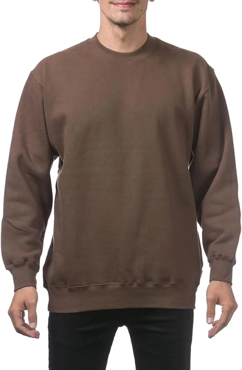 Men's Crewneck Sweatshirt Plain Sweatshirts Athletic Workout Sweat Shirts Soft Long Sleeve Pullover Shirt