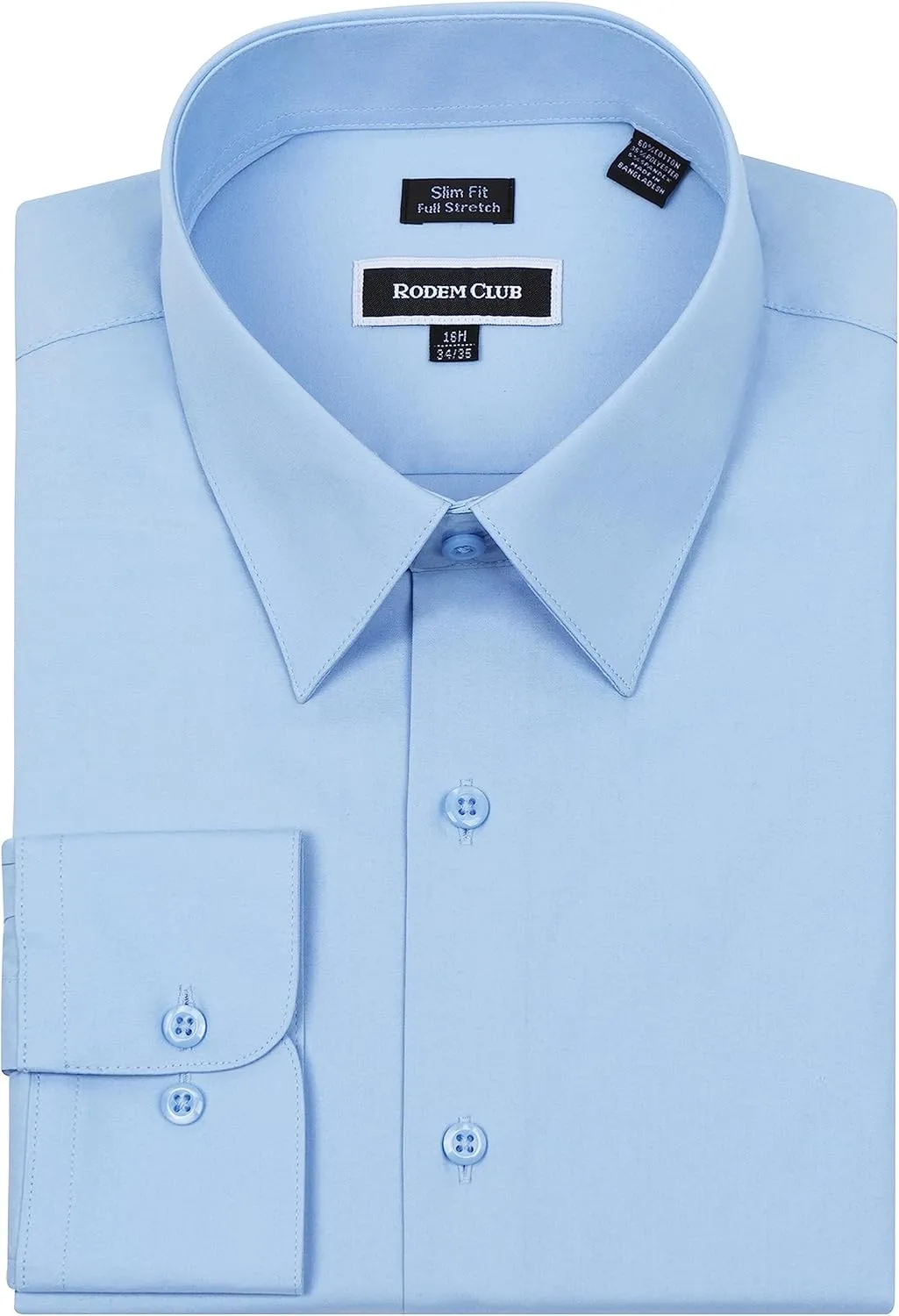 Men's Dress Shirt Slim Fit Long Sleeve Full Stretch Wrinkle-Resistant Business Casual Solid Button Down Shirts