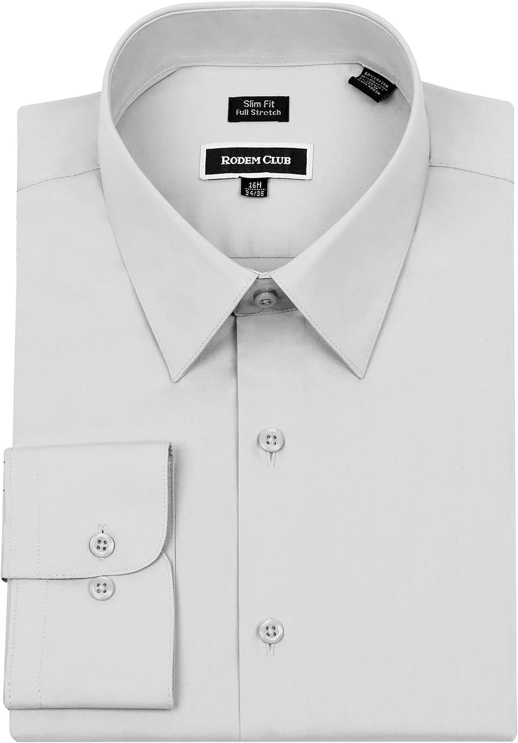 Men's Dress Shirt Slim Fit Long Sleeve Full Stretch Wrinkle-Resistant Business Casual Solid Button Down Shirts