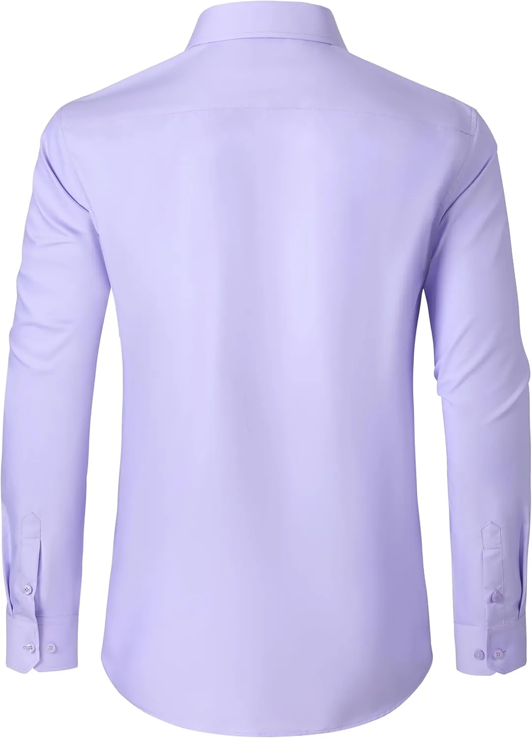 Mens Grade 3.5 Wrinkle-Resistant Dress Shirts Men's Long Sleeve Button Down Work Shirt for Men