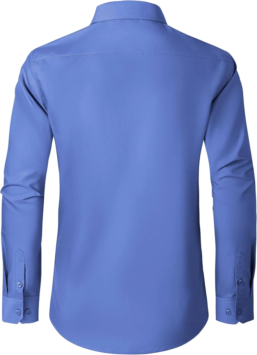 Mens Grade 3.5 Wrinkle-Resistant Dress Shirts Men's Long Sleeve Button Down Work Shirt for Men
