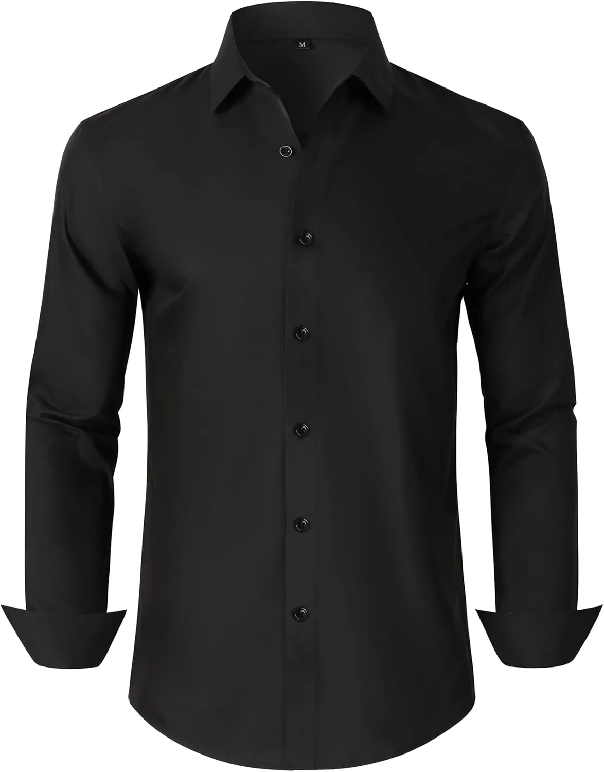 Mens Grade 3.5 Wrinkle-Resistant Dress Shirts Men's Long Sleeve Button Down Work Shirt for Men