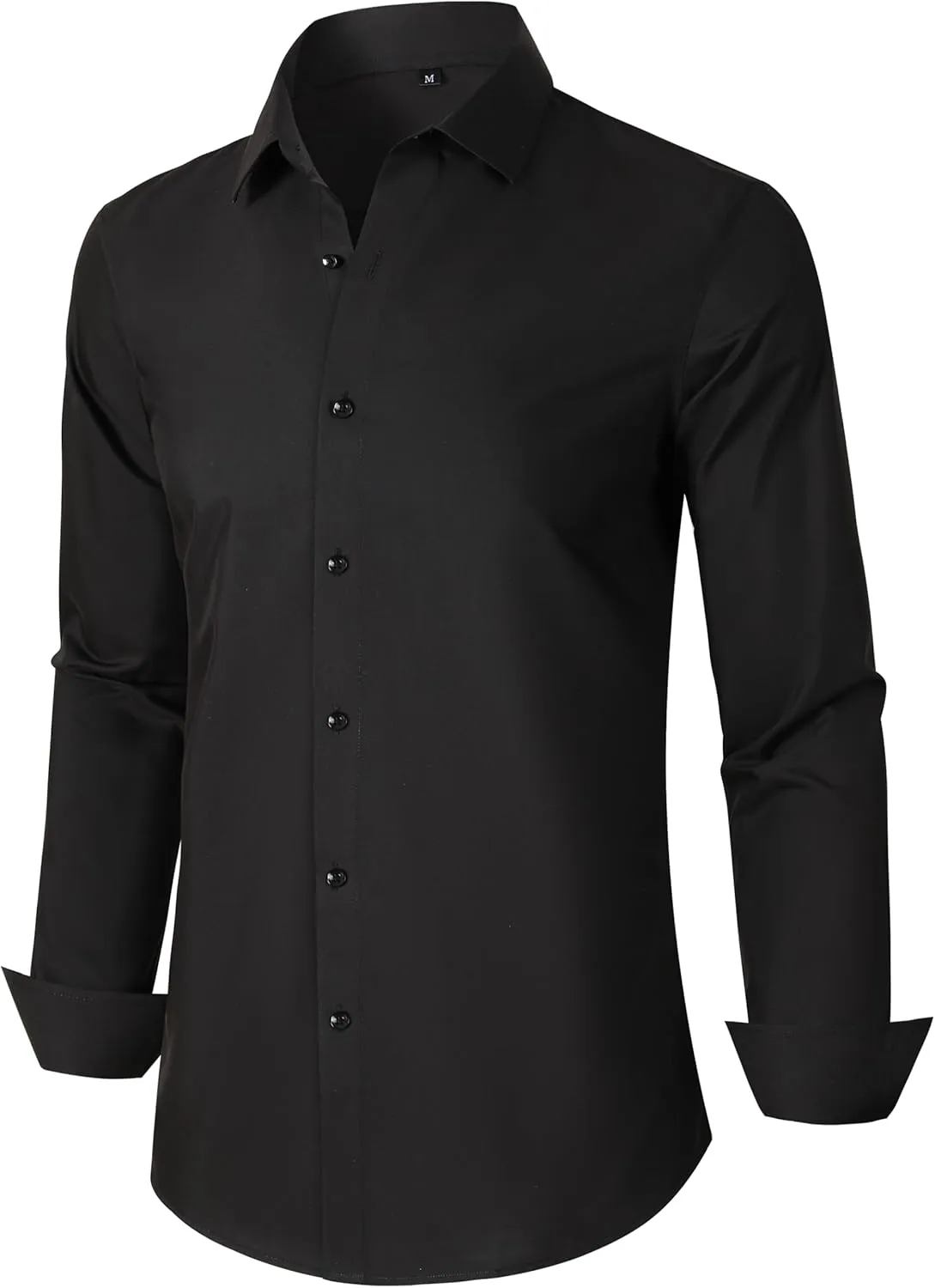 Mens Grade 3.5 Wrinkle-Resistant Dress Shirts Men's Long Sleeve Button Down Work Shirt for Men