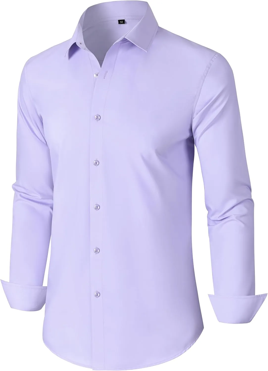 Mens Grade 3.5 Wrinkle-Resistant Dress Shirts Men's Long Sleeve Button Down Work Shirt for Men