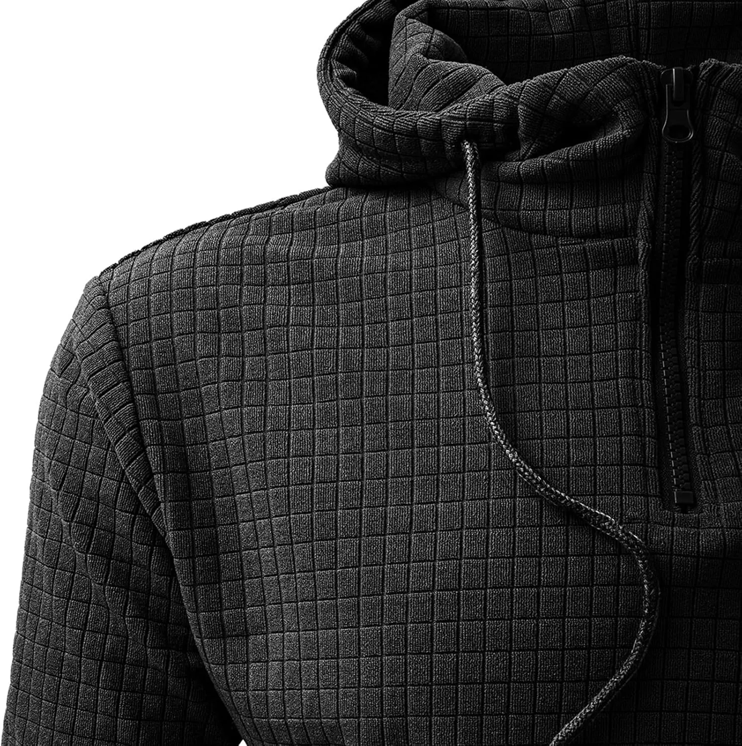 Mens Hoodie Athletic Soft Fall Long Sleeve Lightweight Drawstring Pullover Fashion Trendy Outdoor Sweatshirt