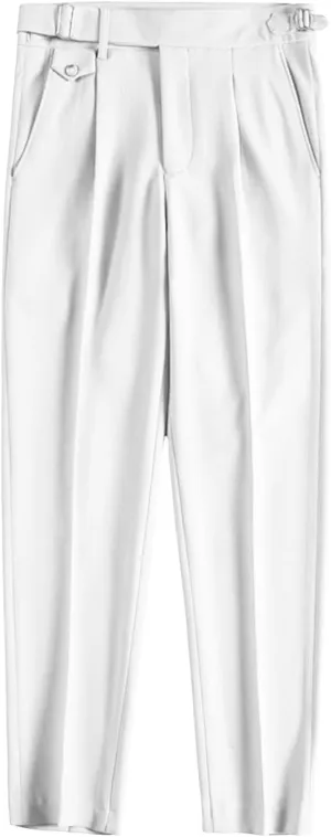 Men'S Modern Wrinkle Resistant Chino Pants Slim Fit Flat Front Traveler Pant Skinny Fit Business Dress Pants