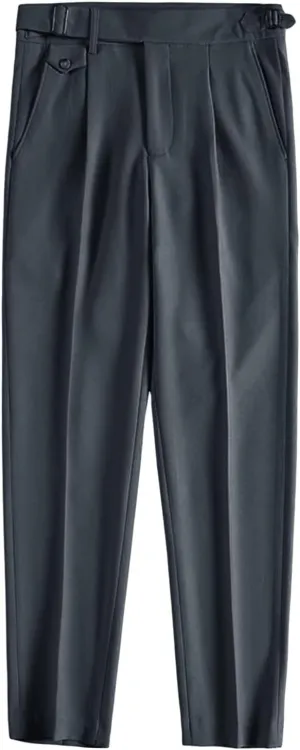 Men'S Modern Wrinkle Resistant Chino Pants Slim Fit Flat Front Traveler Pant Skinny Fit Business Dress Pants