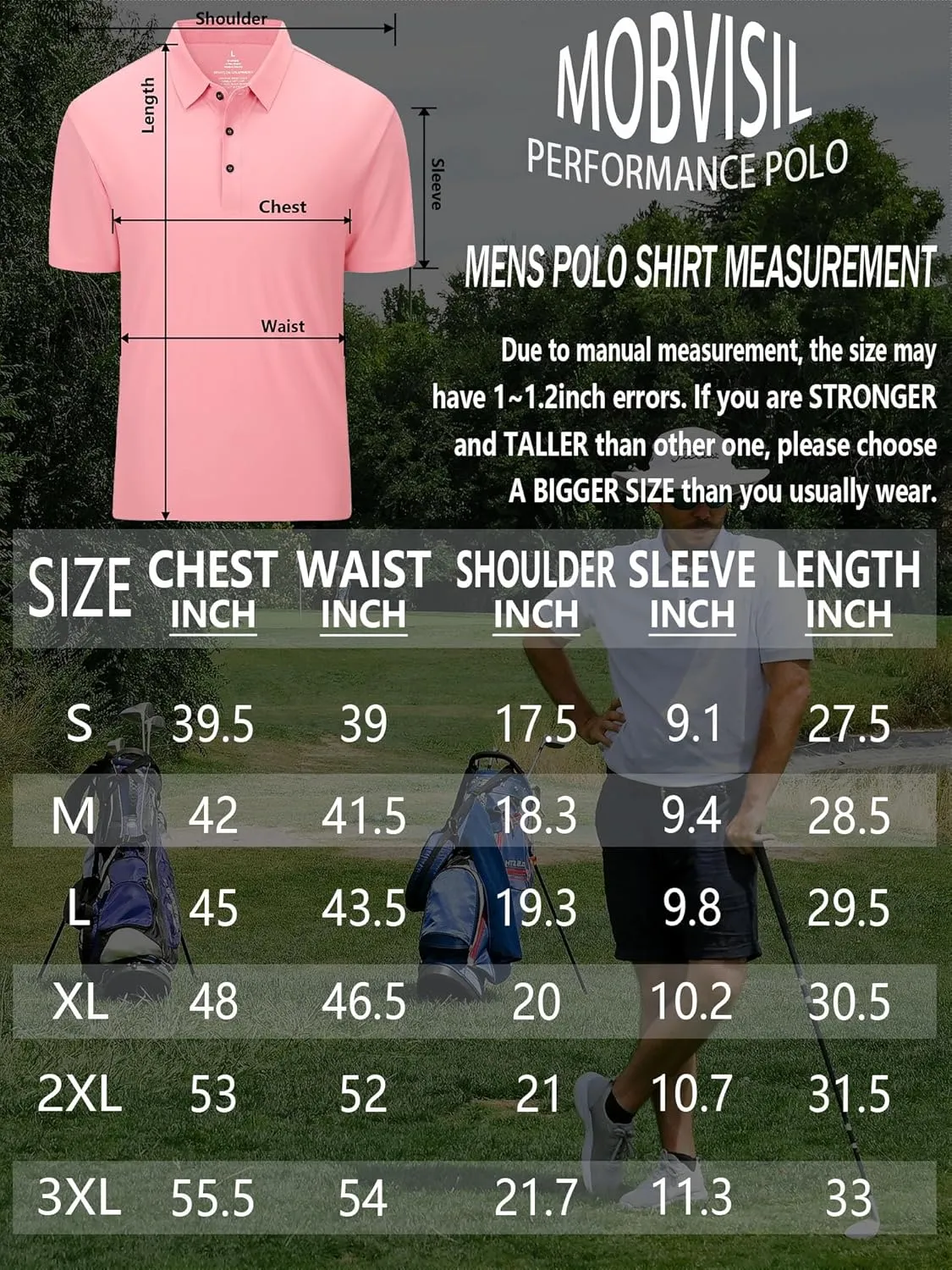 Men's Seamless Polo Shirt Slim Fit Collared Short Sleeve Cool Skin-Friendly Quick-Drying for Casual Work