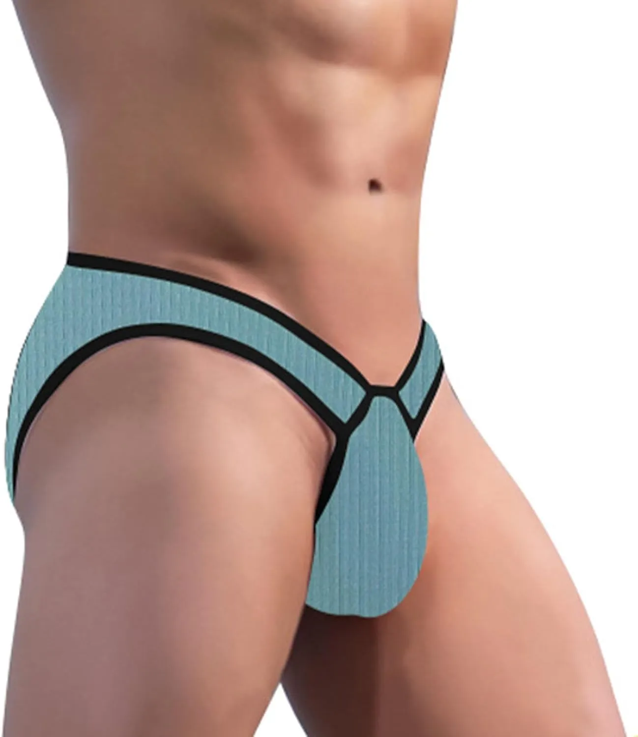 Men's Sexy Briefs Breathable Comfortable Mesh Bikini Underwear Silky Swim Briefs Swimwear Adult Thongs for Men
