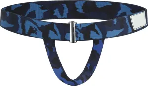Men's Sexy Open Front Underwear Soft Comfortable Briefs Men's Sexy Panties Lingerie Hollow Thong Brief Underpants Blue