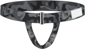 Men's Sexy Open Front Underwear Soft Comfortable Briefs Men's Sexy Panties Lingerie Hollow Thong Brief Underpants Grey