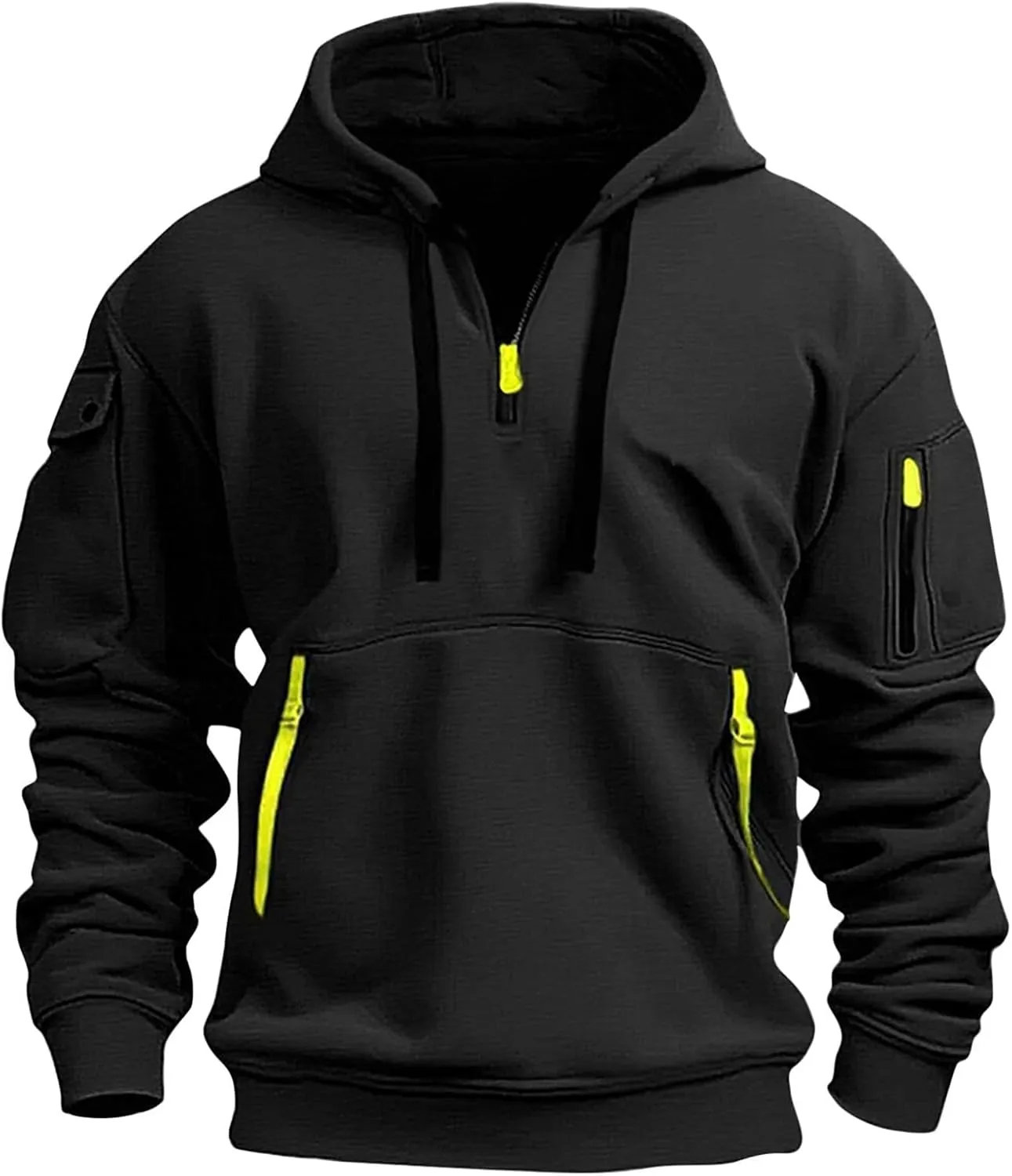 Men's Sweatshirts Long Sleeve Lightweight Drawstring Pullover Soft Comfy Outdoor Hoodies