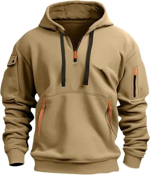 Men's Sweatshirts Long Sleeve Lightweight Drawstring Pullover Soft Comfy Outdoor Hoodies