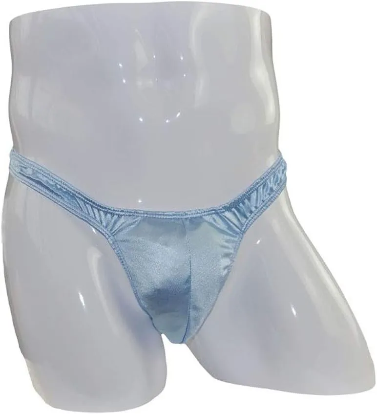 Men'S Thong Underwear Polyester Men'S Comfortable Sexy Patent Leather Briefs T-Back G-String Solid Color Men Lingerie
