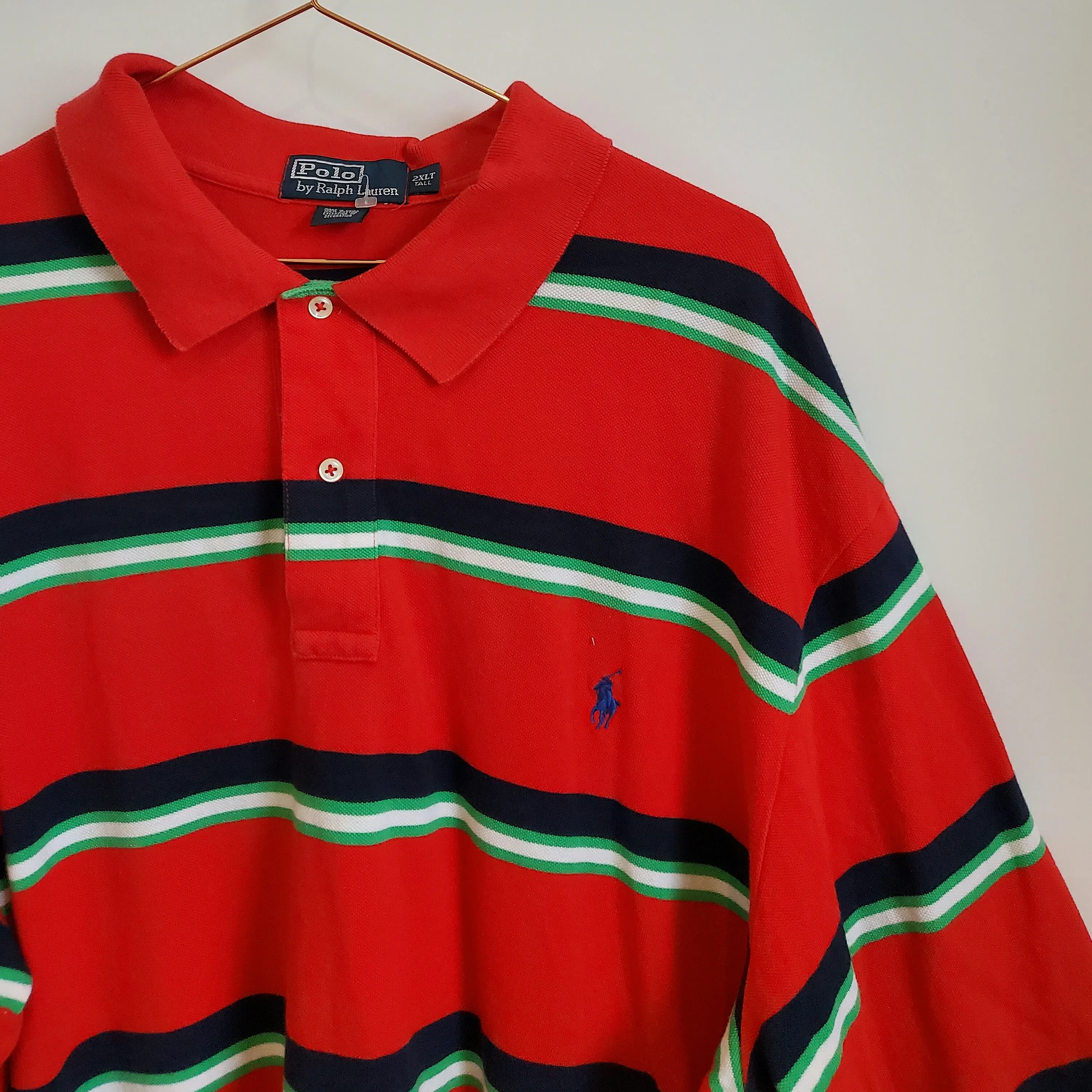 Men's Vintage Ralph Lauren Polo Shirt | Size XXL