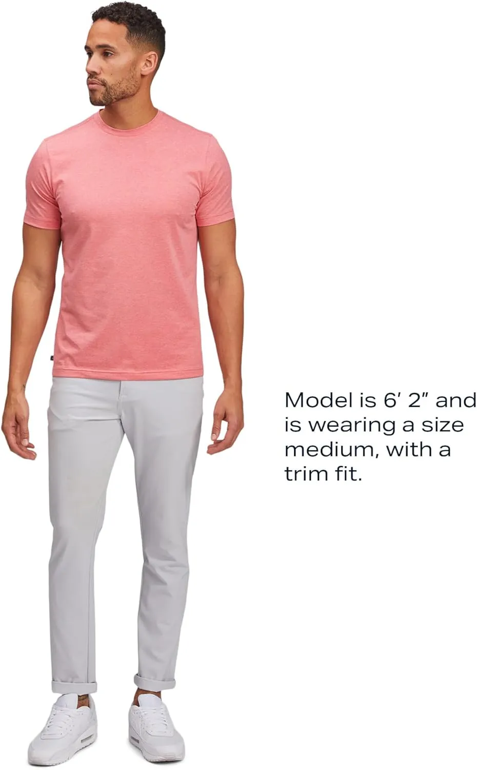 Mizzen Main Men's Performance Short-Sleeve T-Shirt with 4-Way Stretch - Quick Dry, Wrinkle-Resistant & Lightweight - Trim Fit