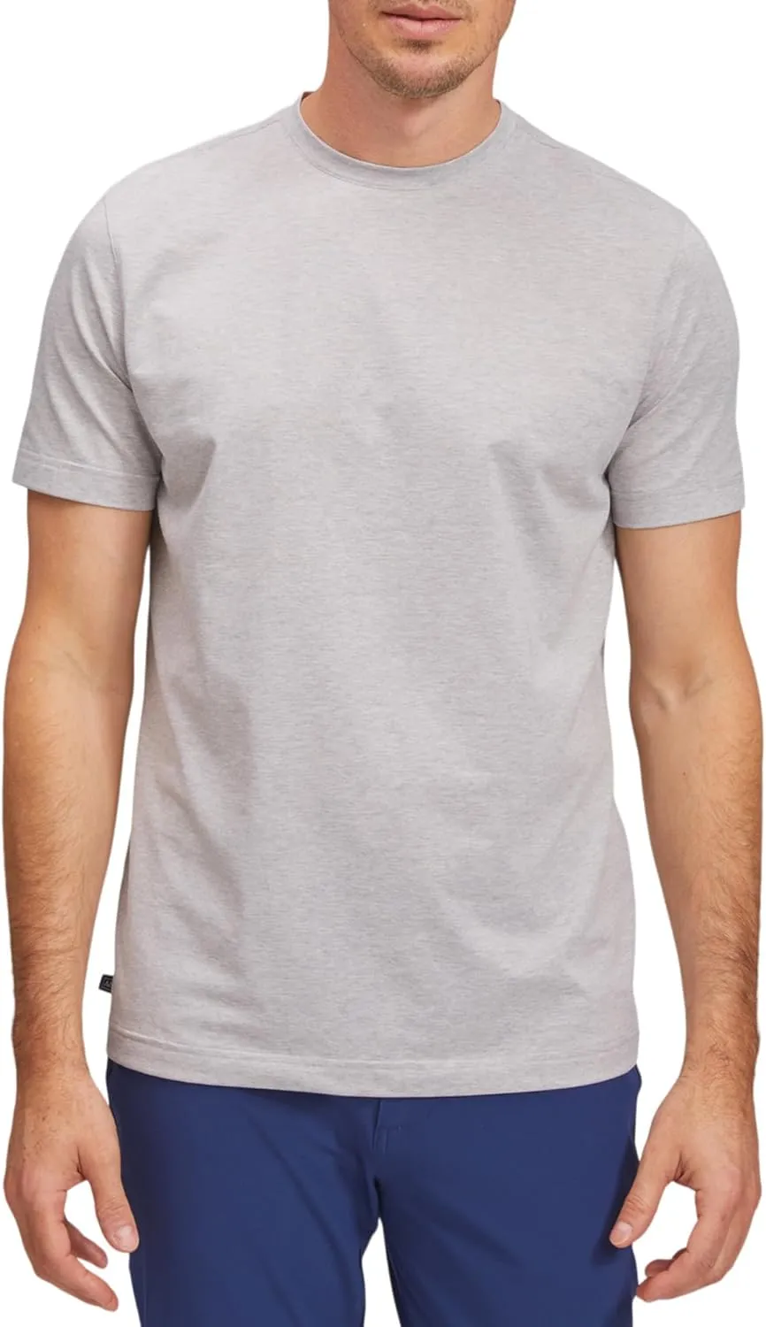 Mizzen Main Men's Performance Short-Sleeve T-Shirt with 4-Way Stretch - Quick Dry, Wrinkle-Resistant & Lightweight - Trim Fit