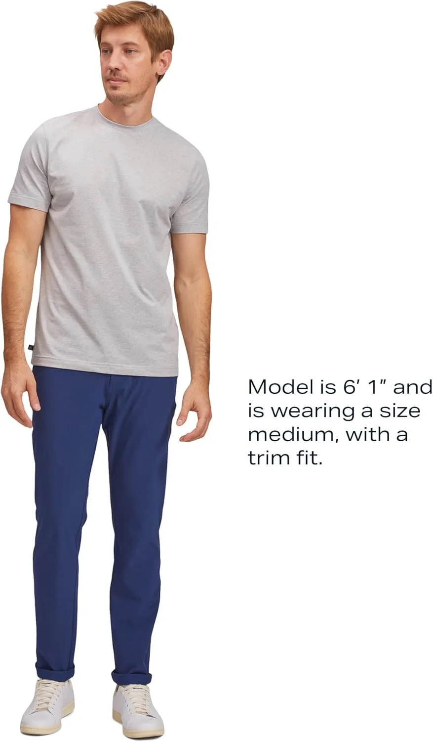 Mizzen Main Men's Performance Short-Sleeve T-Shirt with 4-Way Stretch - Quick Dry, Wrinkle-Resistant & Lightweight - Trim Fit