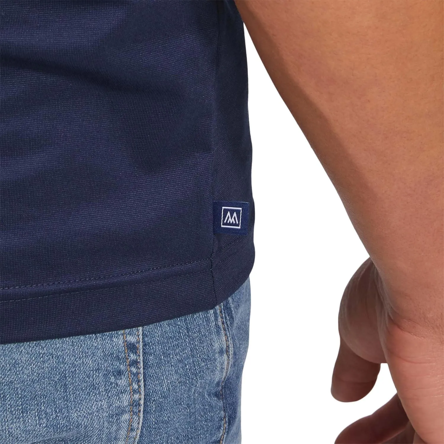 Mizzen Main Men's Performance Short-Sleeve T-Shirt with 4-Way Stretch - Quick Dry, Wrinkle-Resistant & Lightweight - Trim Fit
