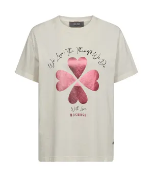MOS MOSH | GIGIT O-SS TEE - ECRU 165320
