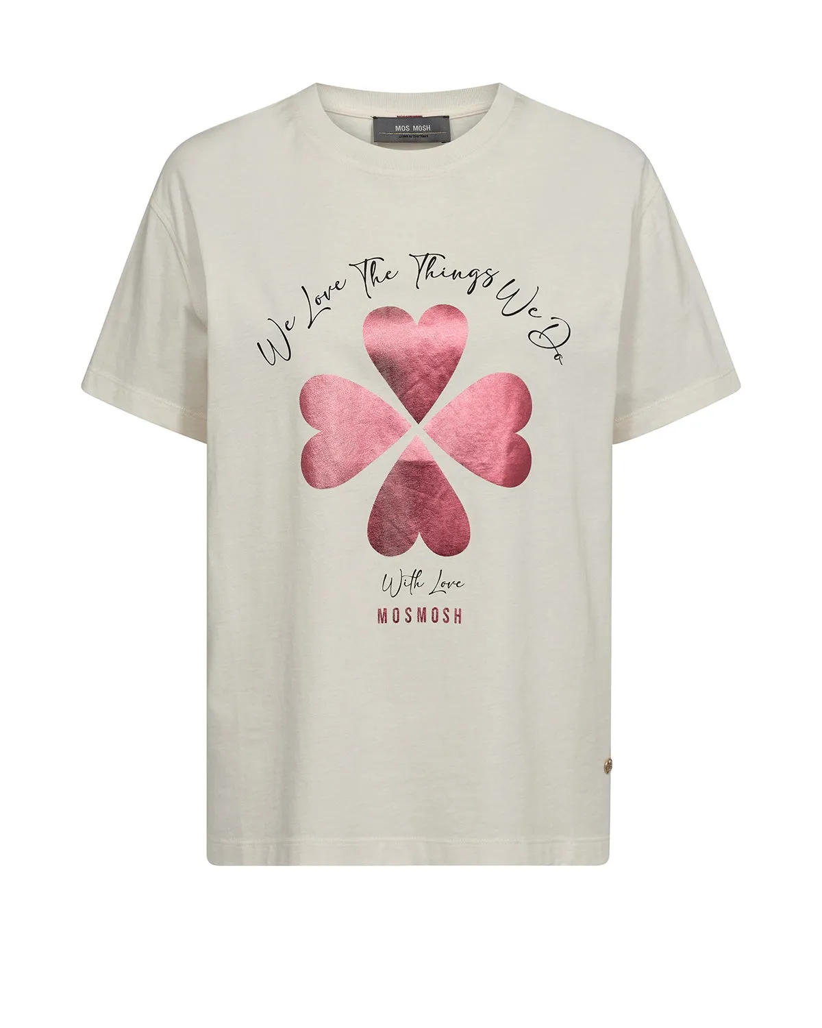 MOS MOSH | GIGIT O-SS TEE - ECRU 165320
