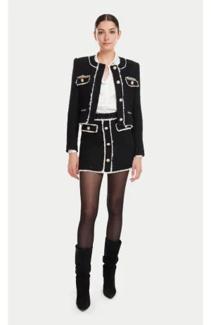 Nessa Contrast Tweed Skirt
