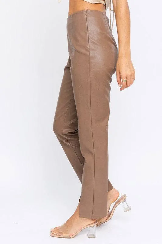 New York Minute Pleather Pants