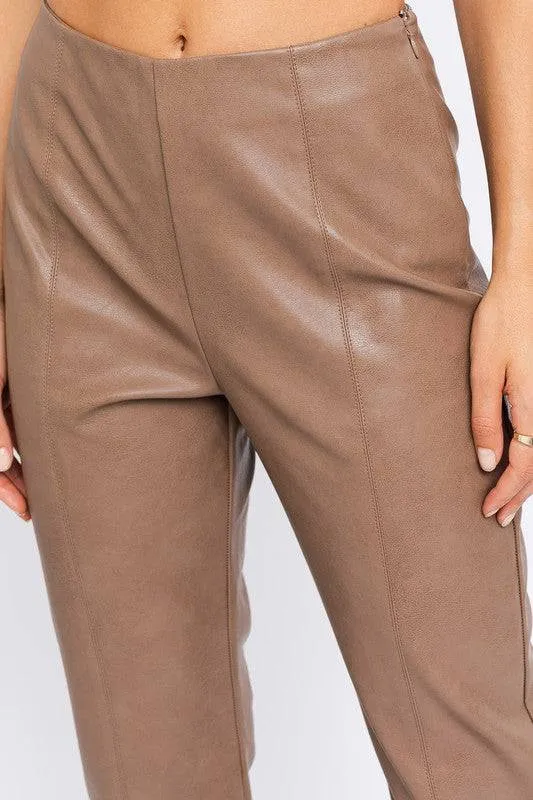 New York Minute Pleather Pants